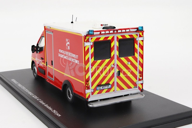 Alerte Renault Master Van Was Sdis 47 Hasičská ambulance 2019 1:43, červená