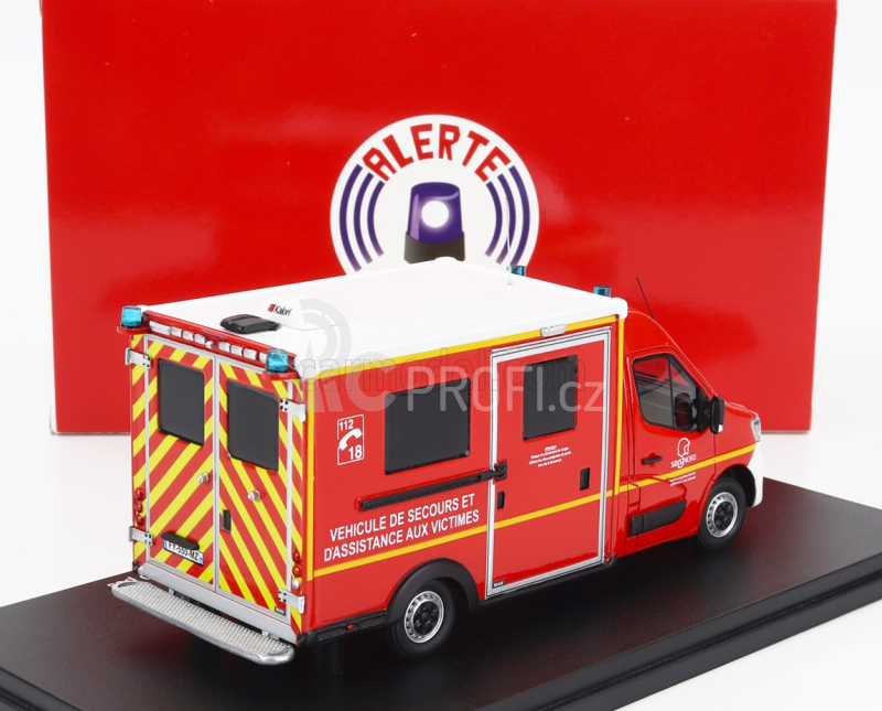 Alerte Renault Master Van Was Sdis 59 Hasičská ambulance 2019 1:43, červená