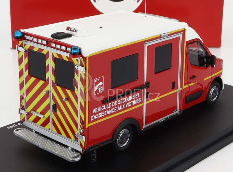Alerte Renault Master Van Was Sdis 77 Hasičská ambulance 2019 1:43, červená