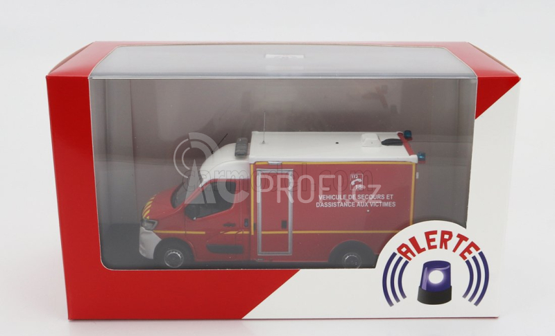Alerte Renault Master Van Was Sdis 77 Hasičská ambulance 2019 1:43, červená