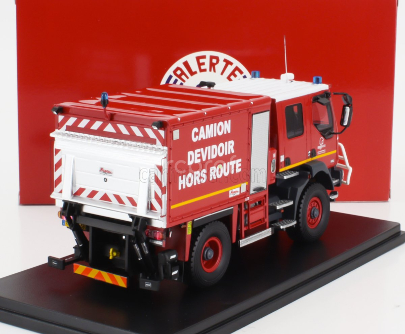 Alerte Renault Midlum Tanker Truck Cdhr Sdis 59 Camion Devidoir Hors Route Sapeurs Pompiers 2007 1:43 Červená Žlutá