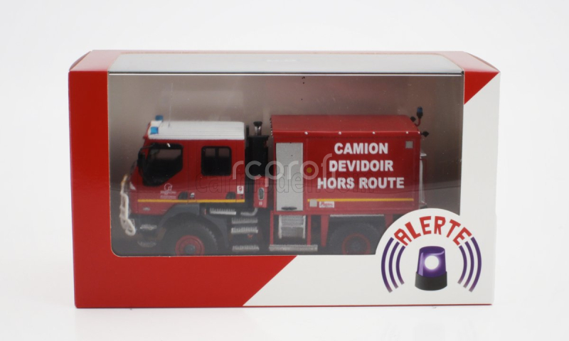 Alerte Renault Midlum Tanker Truck Cdhr Sdis 59 Camion Devidoir Hors Route Sapeurs Pompiers 2007 1:43 Červená Žlutá