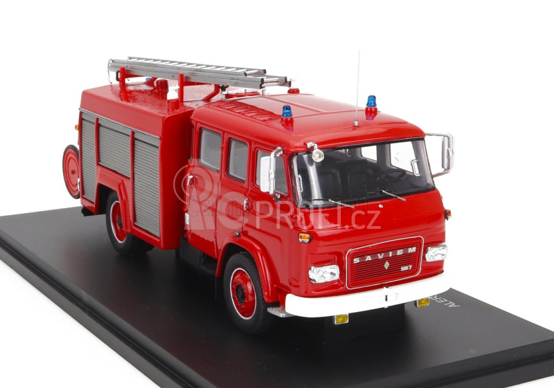 Alerte Saviem Sm7 Double Cabine Cisternové požární vozidlo 1976 1:43, červená