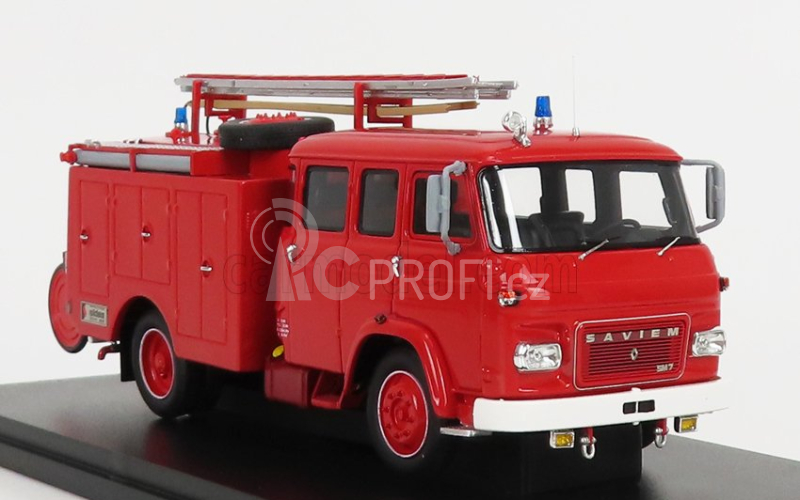 Alerte Saviem Sm7 Double Cabine Tanker Truck Sapeurs Pompiers Sides Fpt 1976 1:43 Red