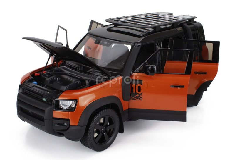 Almost-real Land rover New Defender 110 2020 1:18 Oranžová Černá