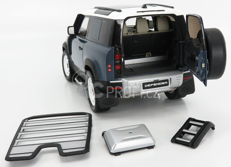 Almost-real Land rover New Defender 90 2020 1:18 Tasman Blue