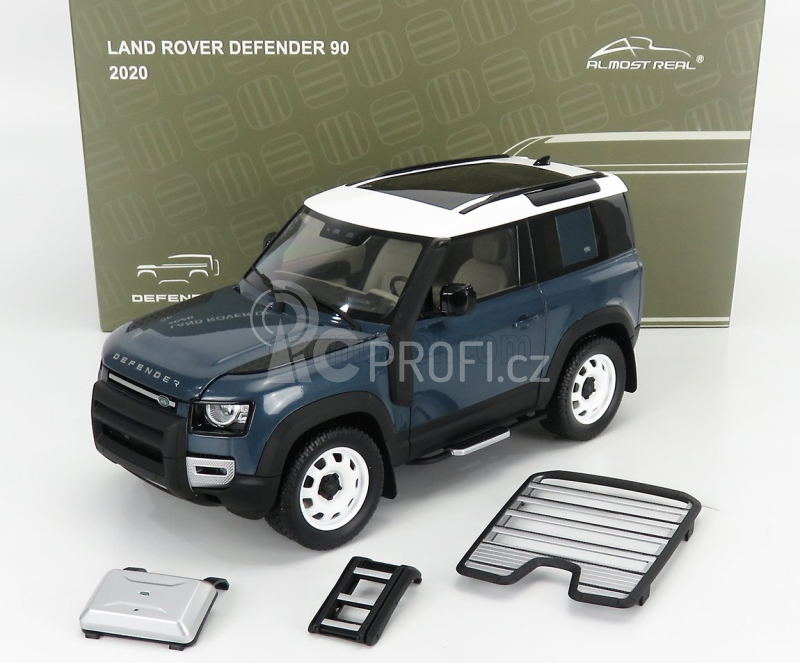 Almost-real Land rover New Defender 90 2020 1:18 Tasman Blue