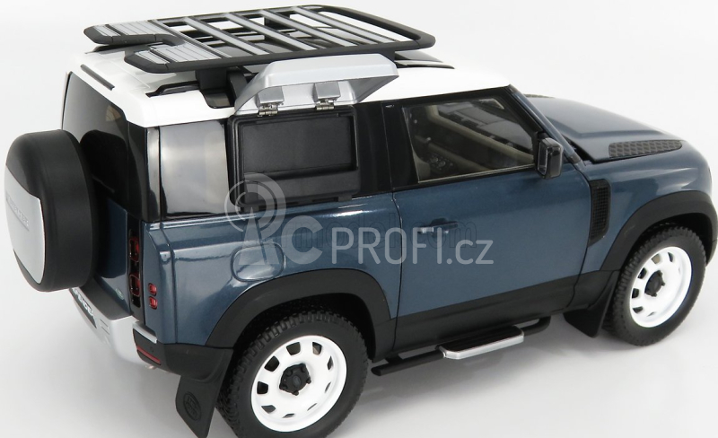 Almost-real Land rover New Defender 90 2020 1:18 Tasman Blue