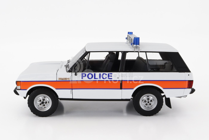 Almost-real Land rover Range Rover Police 1980 1:18 Bílá Oranžová Modrá