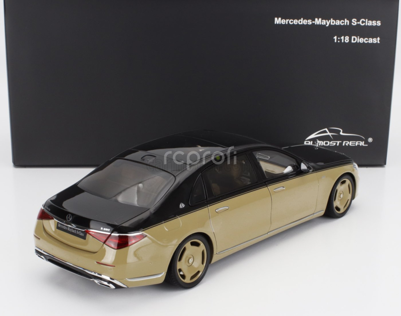Almost-real Mercedes benz S-class S600 V12 Biturbo Maybach 2021 1:18 Pískově Černá