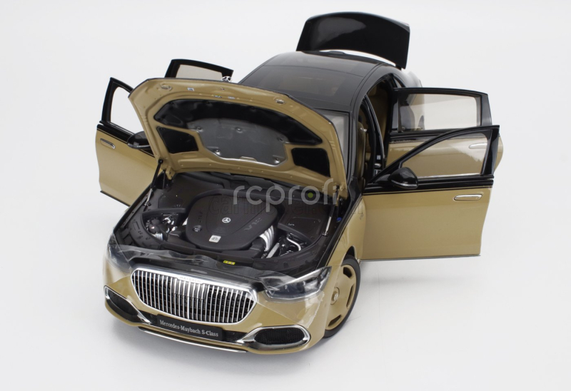 Almost-real Mercedes benz S-class S600 V12 Biturbo Maybach 2021 1:18 Pískově Černá