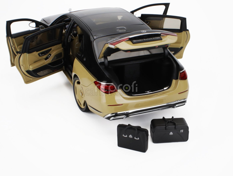Almost-real Mercedes benz S-class S600 V12 Biturbo Maybach 2021 1:18 Pískově Černá