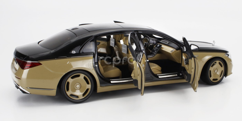 Almost-real Mercedes benz S-class S600 V12 Biturbo Maybach 2021 1:18 Pískově Černá