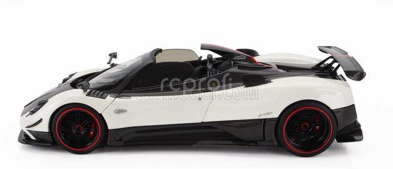 Almost-real Pagani Zonda 5 Cinque Roadster 2009 1:18 Bílý Černý Uhlík