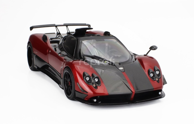 Almost-real Pagani Zonda 5 Cinque Roadster 2009 1:18 Červený Černý Uhlík