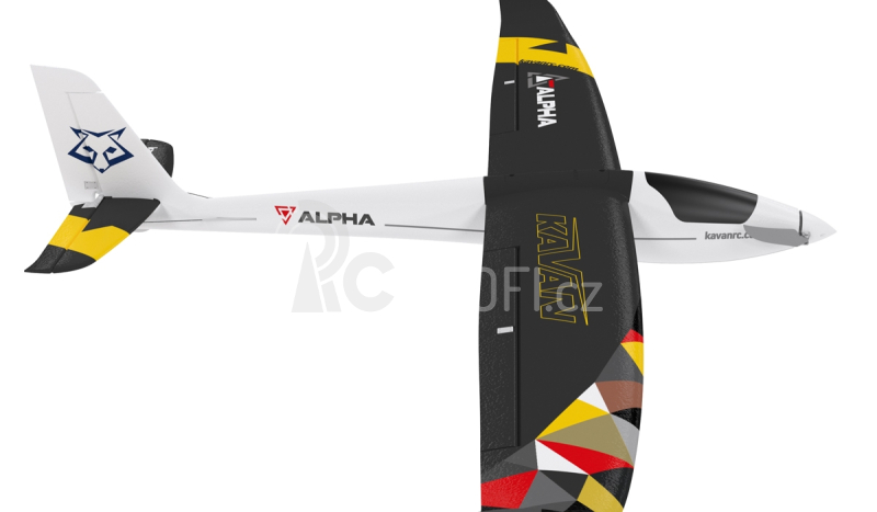 RC letadlo Alpha 1500V2 ARF, černá