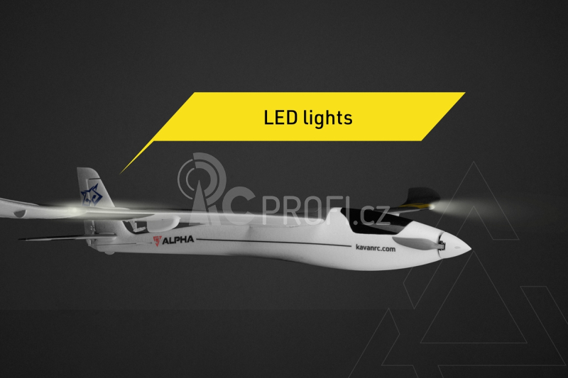 RC letadlo Alpha 1500V2 RTF(M1), černá