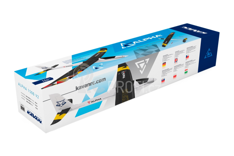 RC letadlo Alpha 1500V2 RTF(M1), černá