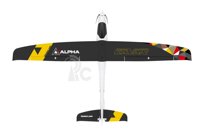 RC letadlo Alpha 1500V2 RTF(M1), černá