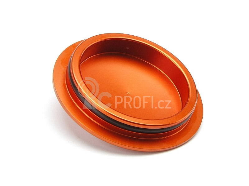 Alu víčko pro vzduchový filtr (oranžový)