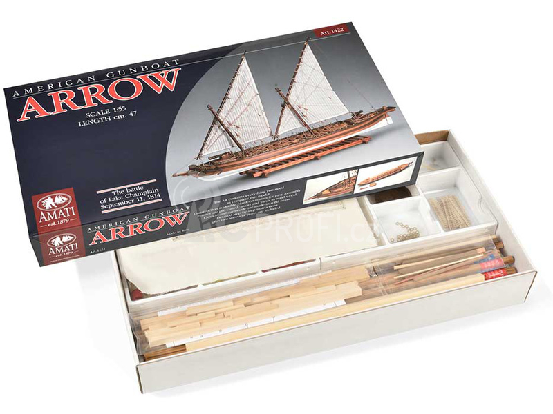 AMATI Arrow bitevní loď 1814 1:55 kit