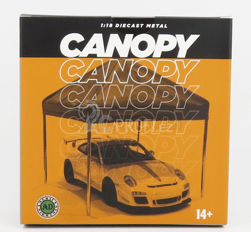 American diorama Accessories Canopy Set With Frame And Cover 1:24 Červená Černá
