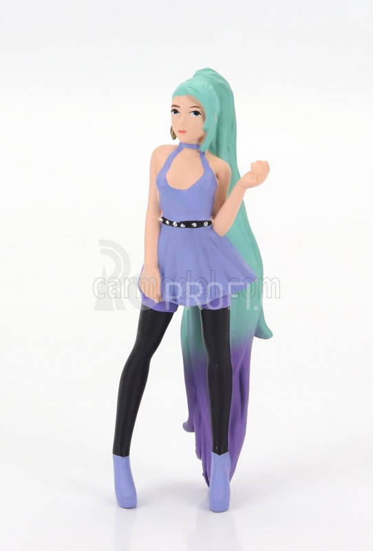 American diorama Figures Cosplay Girl 4 1:24 Modrá Zelená