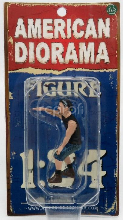 American diorama Figures Derek - Hot Rodder 1:24 Černá Modrá