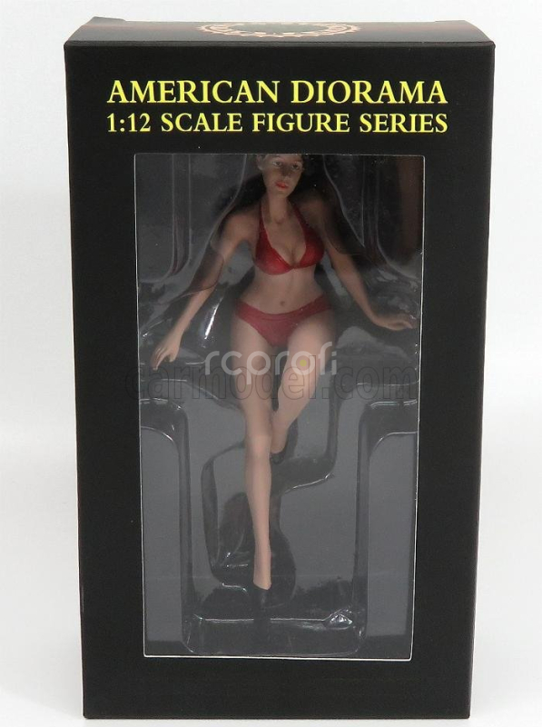 American diorama Figures Elizabeth - Hot Bike Model - Motorcycle Not Included 1:12 Pink Red