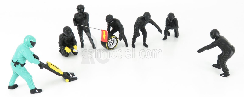 American diorama Figurky mechaniků F1 Pit-stop Set 1 2020 1:18, černá