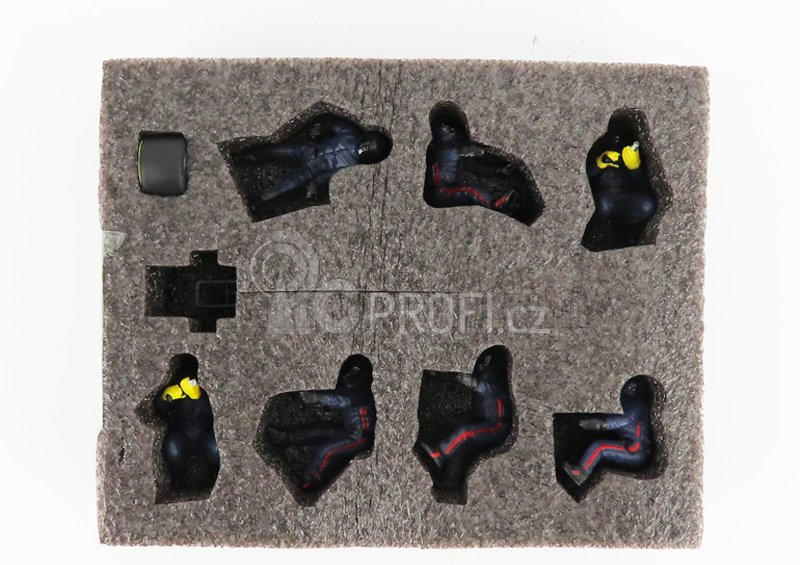 American diorama Figurky mechaniků F1 Pit-stop Set 2 2020 1:43, tmavě modrá