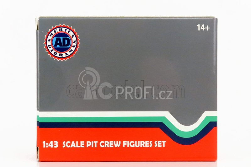 American diorama Figurky mechaniků F1 Pit-stop Set 2 2020 1:43, tmavě modrá