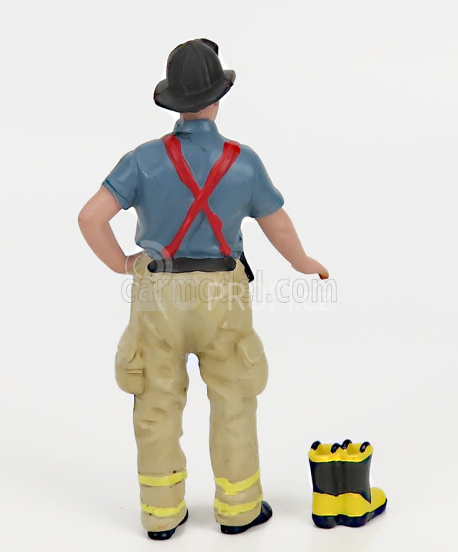 American diorama Figures Firefighters - Getting Ready 1:18 Modrá Bílá