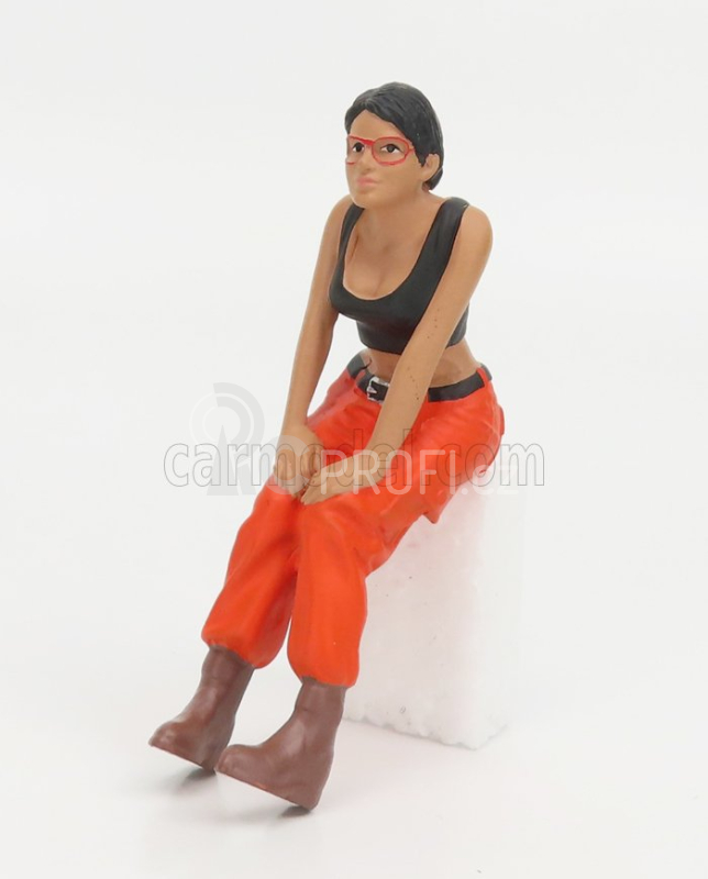 American diorama Figures Girl Hip Hop - 4 1:24 Oranžová Černá
