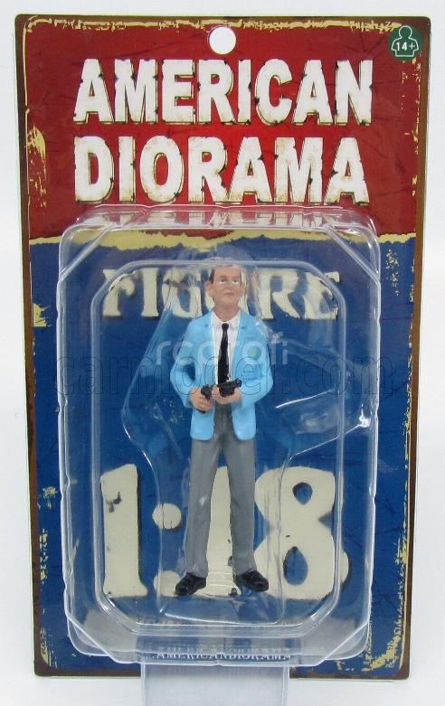 American diorama Figures Ladro - Robber Ii 1:18 Světle Modrá Šedá