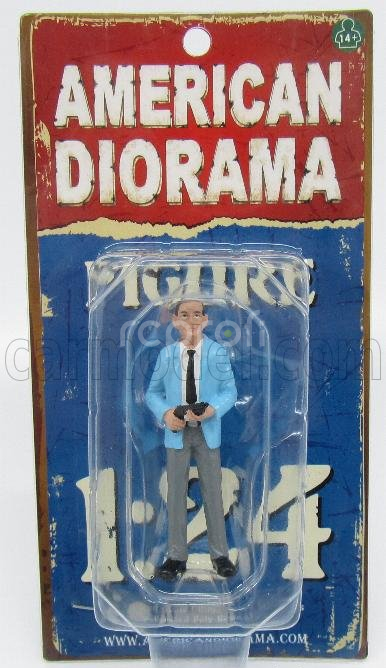 American diorama Figures Ladro - Robber Ii 1:24 Světle Modrá Šedá