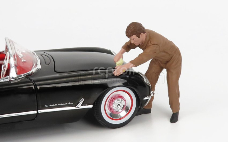 American diorama Figures Man Race Day 1 - Figure V 1:18 Brown