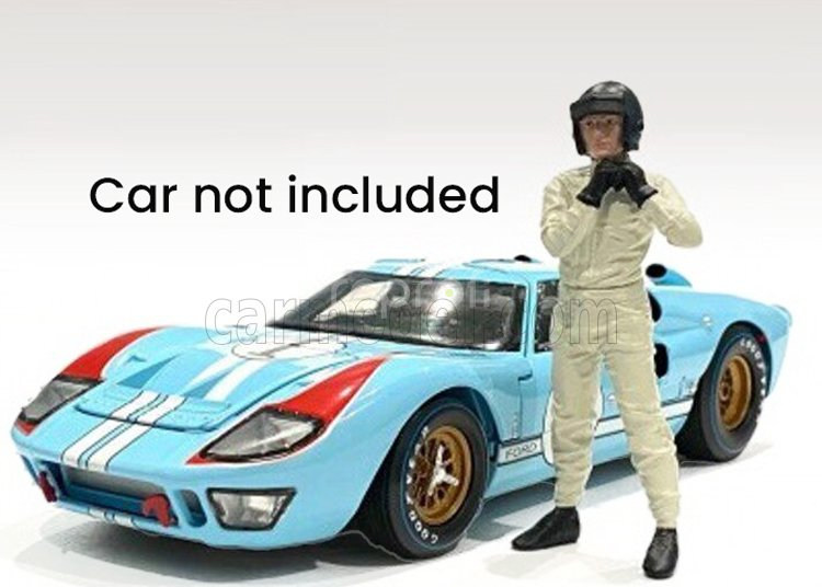 American diorama Figures Man Race Day Figure I 1:18 Bílá