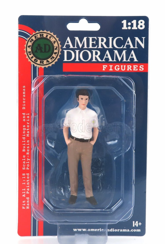 American diorama Figures Man The Dealership - Customer I 1:18 Hnědá Bílá