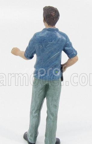 American diorama Figures Poliziotto - Detective Iv 1:24 Zelená Modrá