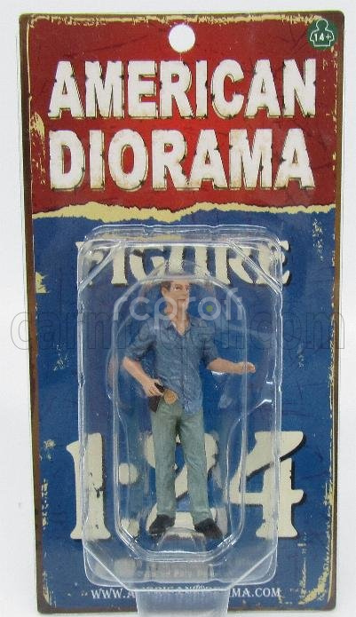 American diorama Figures Poliziotto - Detective Iv 1:24 Zelená Modrá