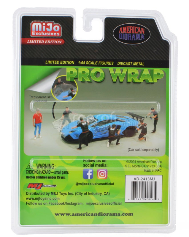 American diorama Figures Set 6x Pro Wrap 1:64 Různé
