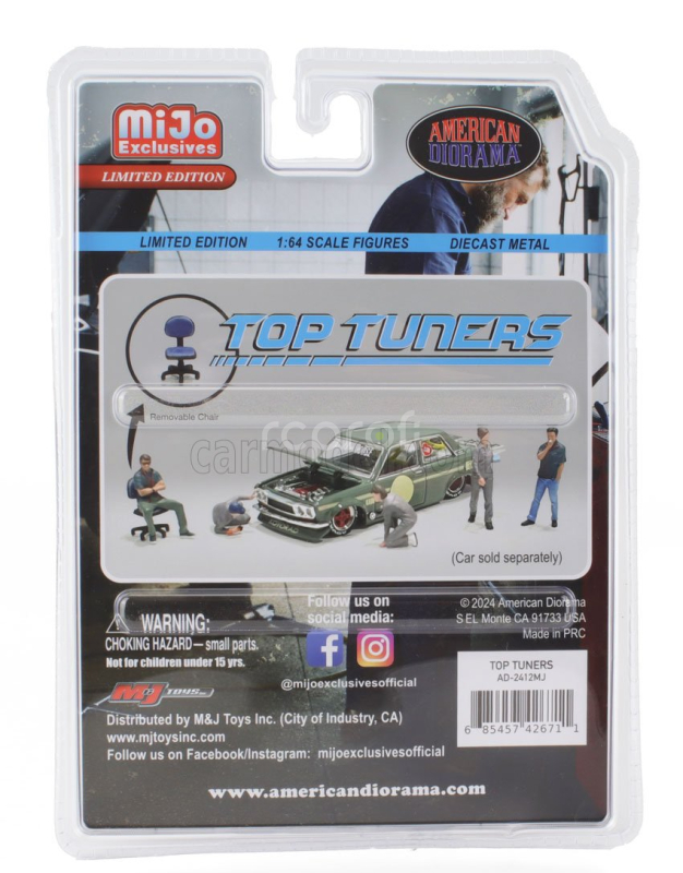 American diorama Figures Set 6x Top Tuners 1:64 Různé