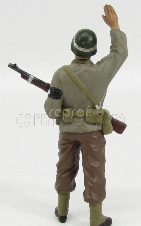 American diorama Figures Soldato Poliziotto Militare Con Fucile - Miltary Police Soldier I With Rifle Gun 1:18 Zelená Hnědá