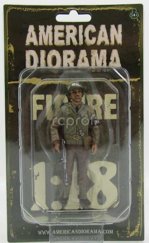 American diorama Figures Soldato Poliziotto Militare Con Fucile - Miltary Police Soldier Iii With Rifle Gun 1:18 Zelená Hnědá