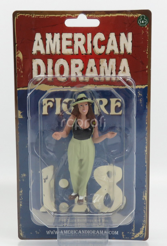 American diorama Figures Tanya - Woman Hanging Out Ii 1:18 Zelená Černá
