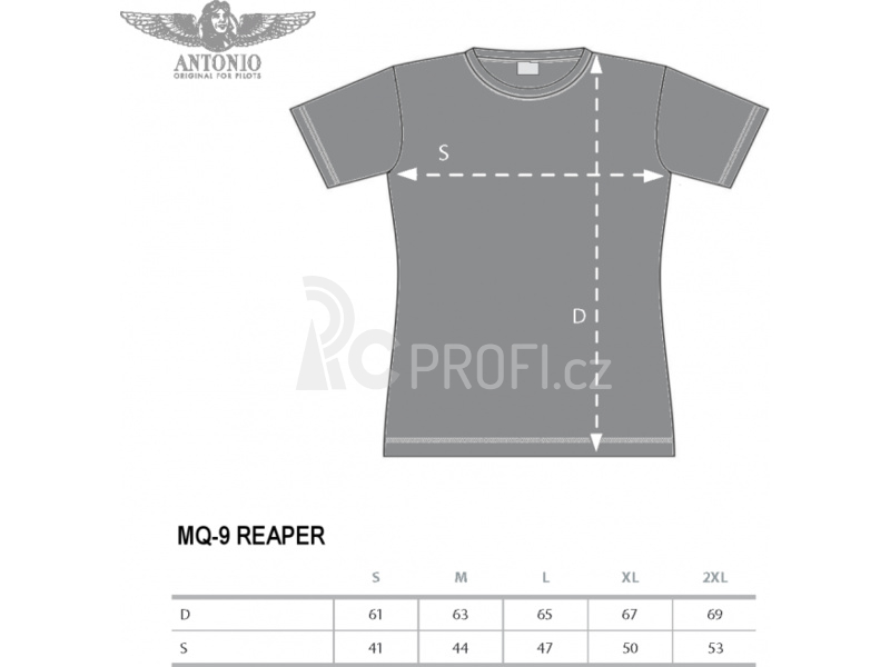 Antonio dámské tričko Dron MQ-9 Reaper XXL