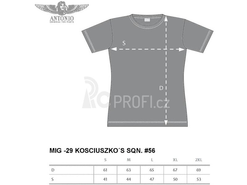 Antonio dámské tričko MIG-29 Kosciuszko #56 L