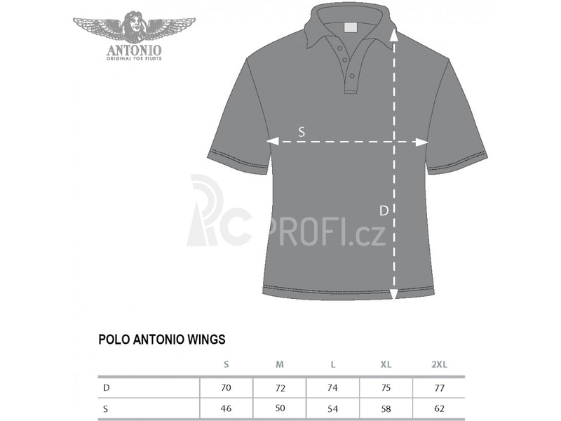 Antonio pánská polokošile Wings L