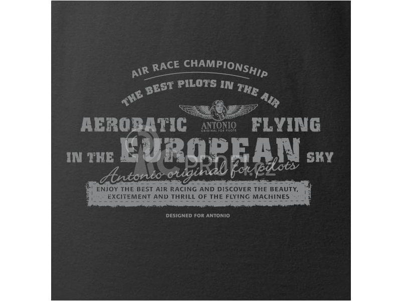 Antonio pánské tričko Aerobatica černé XXXL